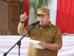 Bupati Minahasa Robby Dondokambey Tegaskan Tentang Disiplin Kerja Saat Pimpin Apel Kerja Perdana