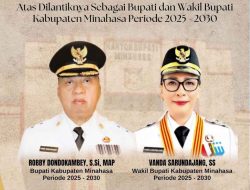 Bawaslu Minahasa: Selamat dan Sukses atas Dilantiknya Robby Dondokambey dan Vanda Sarundajang sebagai Bupati dan Wakil Bupati Minahasa Periode 2025-2030