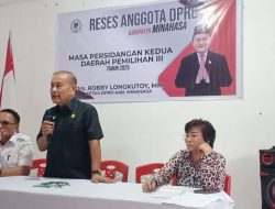 Ketua DPRD Minahasa Robby Longkutoy Serap Aspirasi Warga Dapil III