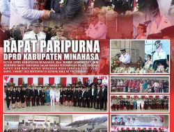 Ketua DPRD Minahasa Robby Longkutoy Pimpin Rapat Paripurna Mendengarkan Pidato Bupati dan Wakil Bupati