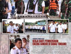 Bupati Minahasa Dampingi Gubernur Sulut dalam Karya Bakti Pembersihan Eceng Gondok di Danau Tondano