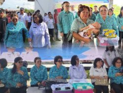 TP-PKK Minahasa Bersama Dinas P3A Sulut Salurkan Bantuan Spesifik Bagi Perempuan dan Anak di Tondano Barat