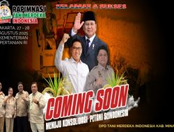 Siap Wujudkan Swasembada Pangan Bersama Presiden Prabowo, DPD Tani Merdeka Indonesia Kabupaten Minahasa Dukung Rapimnas