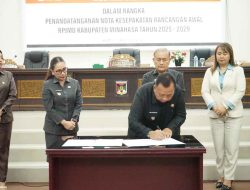 Pemkab Minahasa dan DPRD Tandatangani Nota Kesepakatan Ranwal RPJMD 2025-2029