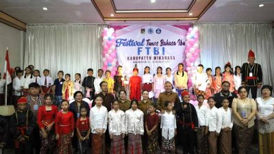 Buka FTBI 2025, Wabup Sarundajang Ajak Generasi Muda Cintai Bahasa Daerah