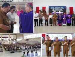 Apel dan Ibadah Oikumene Awal Maret 2026, Bupati Robby Dondokambey Serahkan Tugas Dua Plt dan Tekankan Integritas Hadapi Pemeriksaan BPK