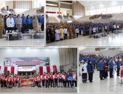 RD Vasung Lepas Kontingen O2SN dan Lantik ASN Fungsional Pemkab Minahasa di Apel Kerja