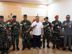 Perkuat Sinergi TNI AU dan Pemkab Minahasa, Bupati Robby Dondokambey Terima Courtesy Call Danlanud Sam Ratulangi