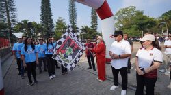 Sambut HUT Minahasa Ke-598, Pemkab Minahasa Gelar Jalan Sehat